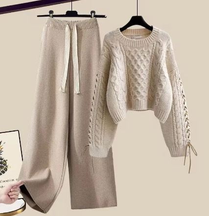 Elara | Conjunto de suéter de punto y pantalones