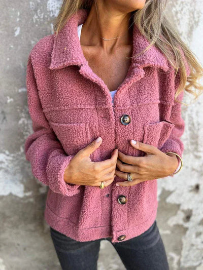 Dion - Chaqueta corta de lana con solapas