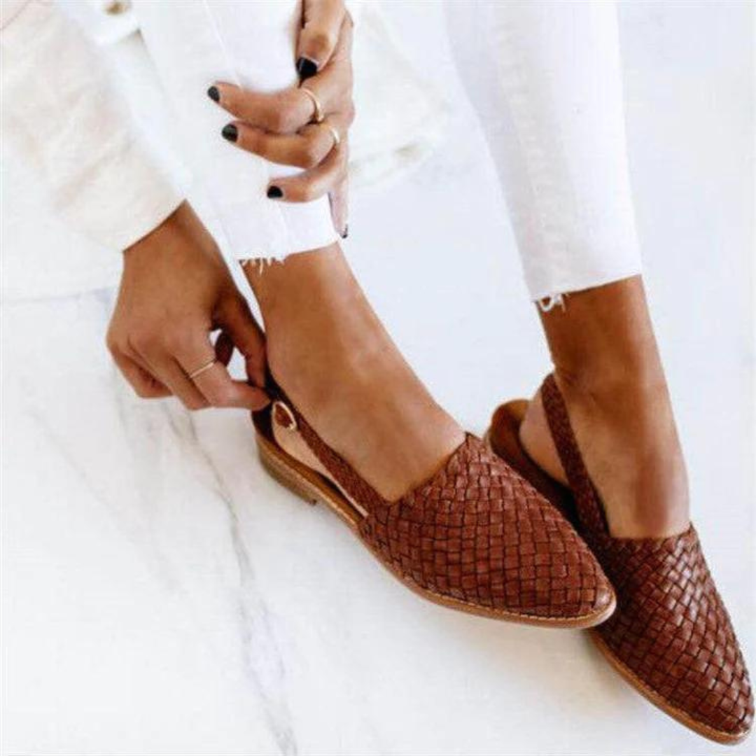 Honoria - Elegante slingback de tela