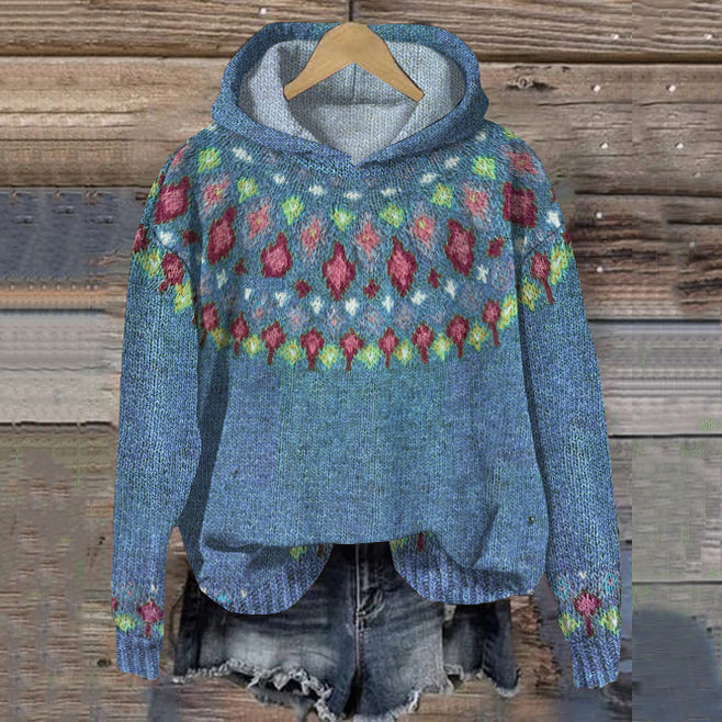 Carole | Sudadera con Capucha Nórdica Cálida