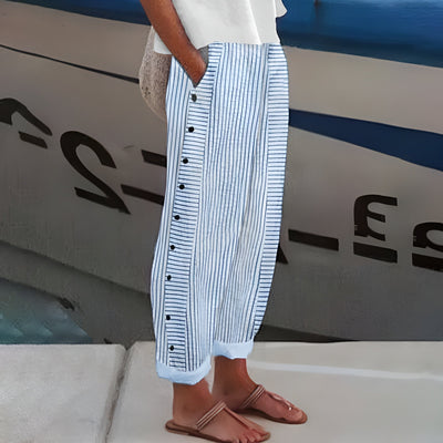 Diana - Pantalones de lino ligero