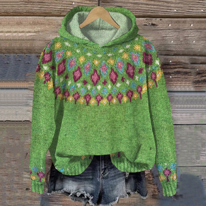 Carole | Sudadera con Capucha Nórdica Cálida