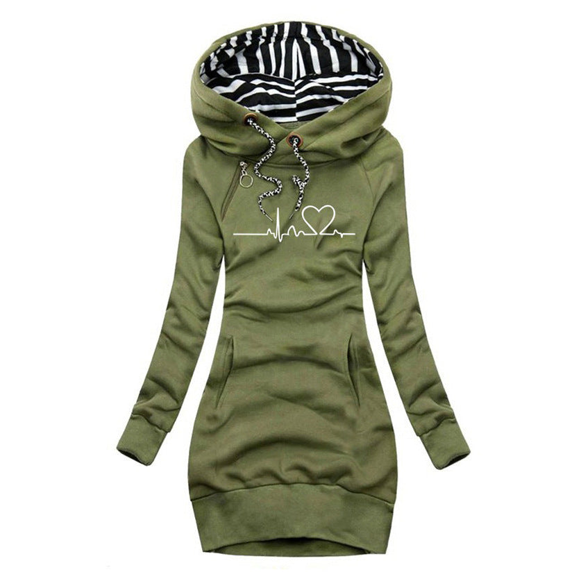 Camila | vestido jersey estampado heartbeat