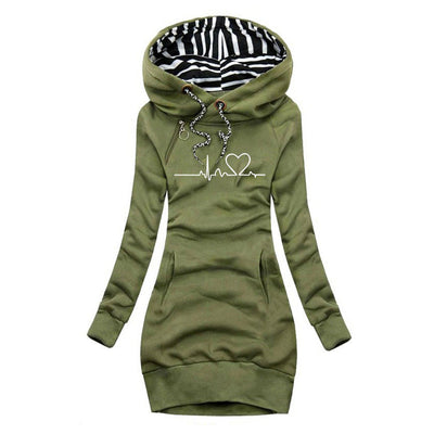 Camila | vestido jersey estampado heartbeat