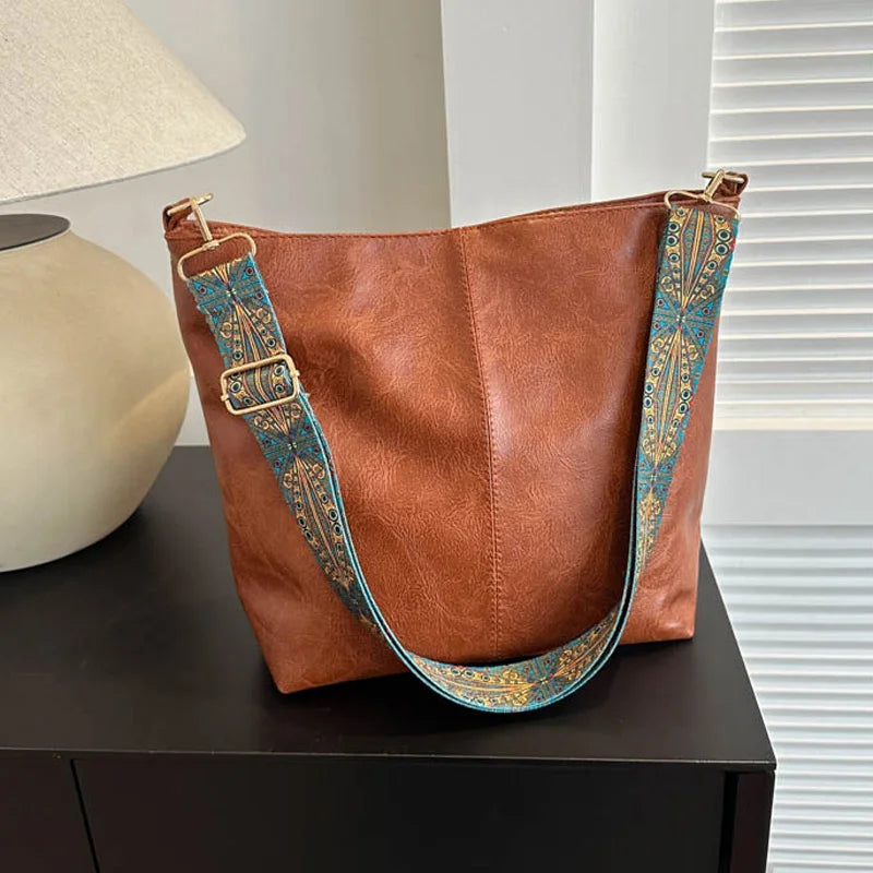 Camila | Bolso de hombro de cuero vintage