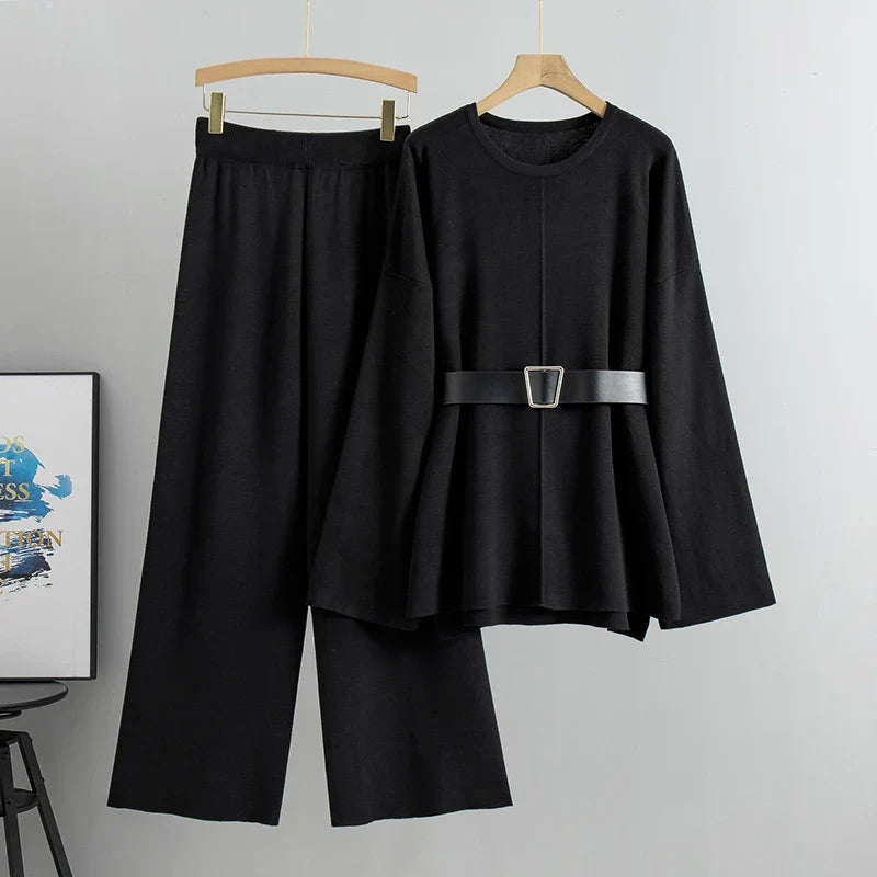 Flurina – Strickset mit Oversize-Pullover und Hose