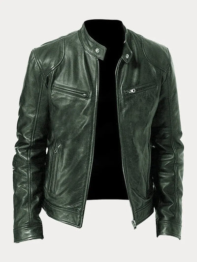 Lorenzo - Chaqueta de cuero informal