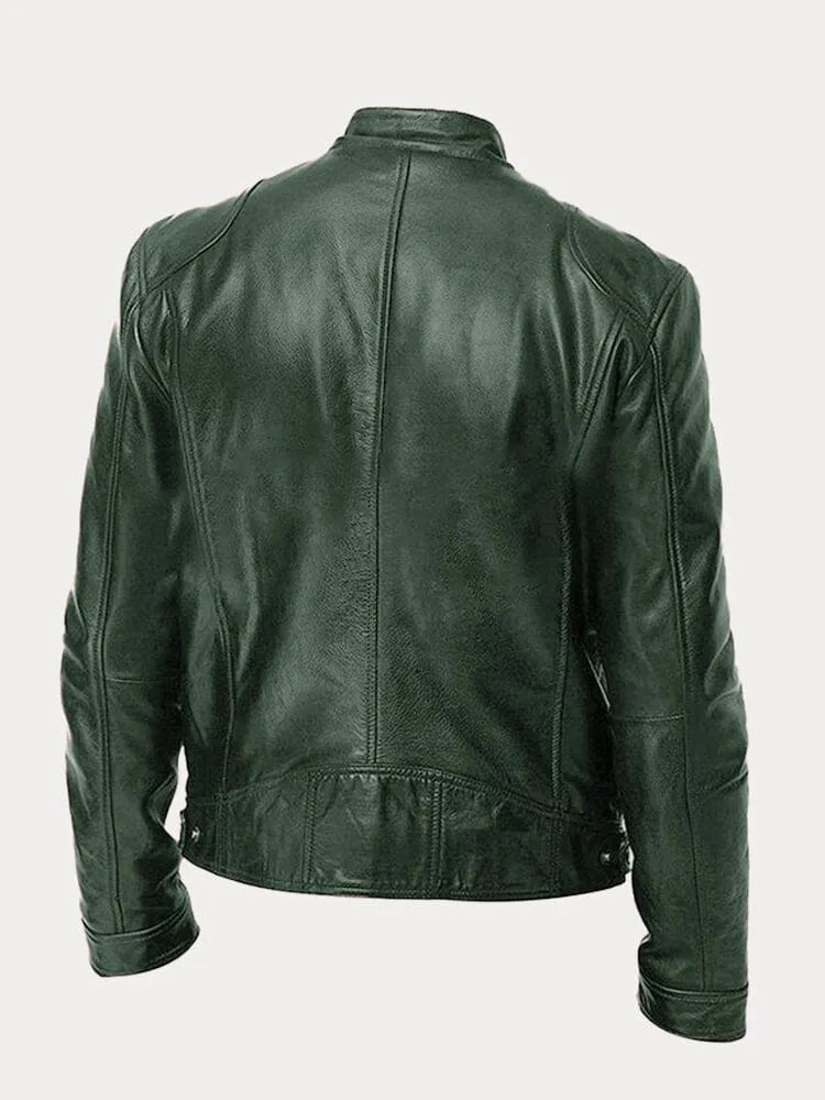 Lorenzo - Chaqueta de cuero informal
