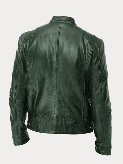 Lorenzo - Chaqueta de cuero informal