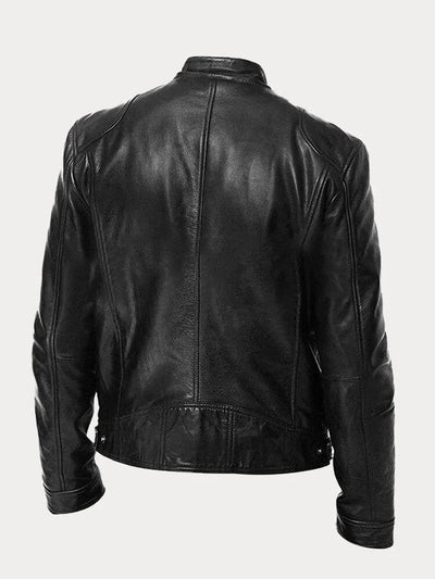 Lorenzo - Chaqueta de cuero informal