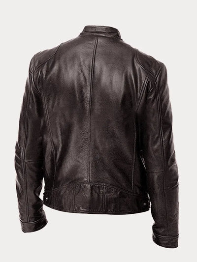 Lorenzo - Chaqueta de cuero informal