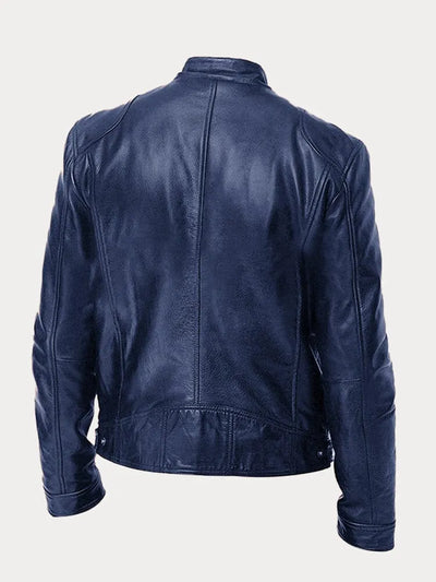 Lorenzo - Chaqueta de cuero informal