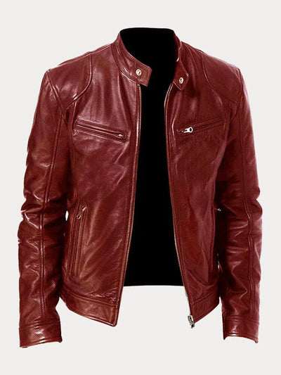 Lorenzo - Chaqueta de cuero informal