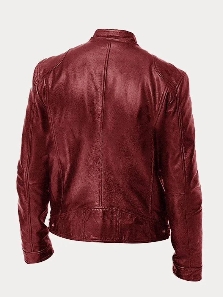 Lorenzo - Chaqueta de cuero informal