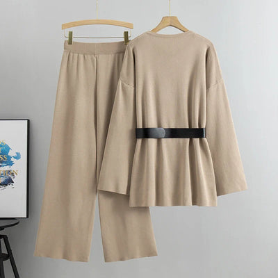 Flurina – Strickset mit Oversize-Pullover und Hose