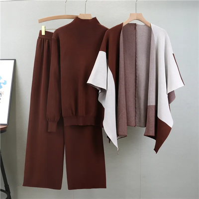 Nora – Elegante conjunto de punto de 3 piezas