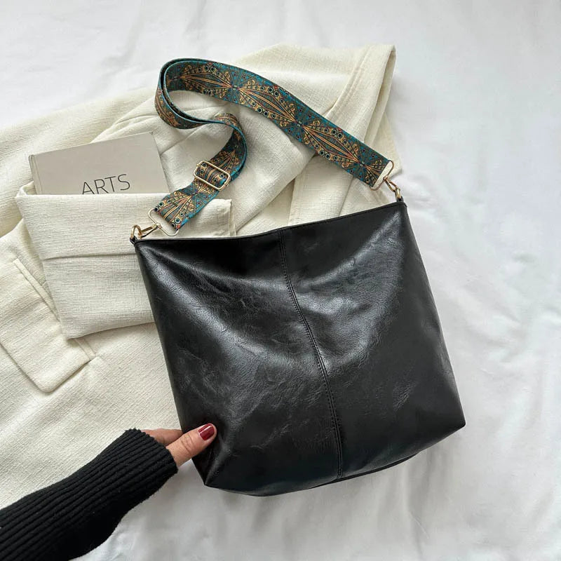 Camila | Bolso de hombro de cuero vintage