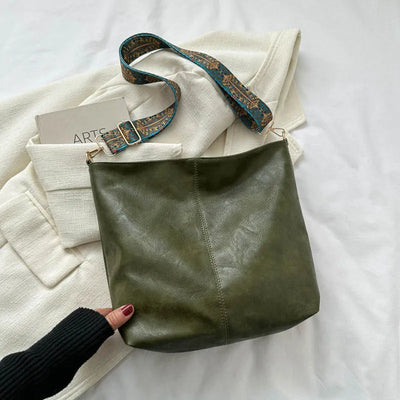 Camila | Bolso de hombro de cuero vintage