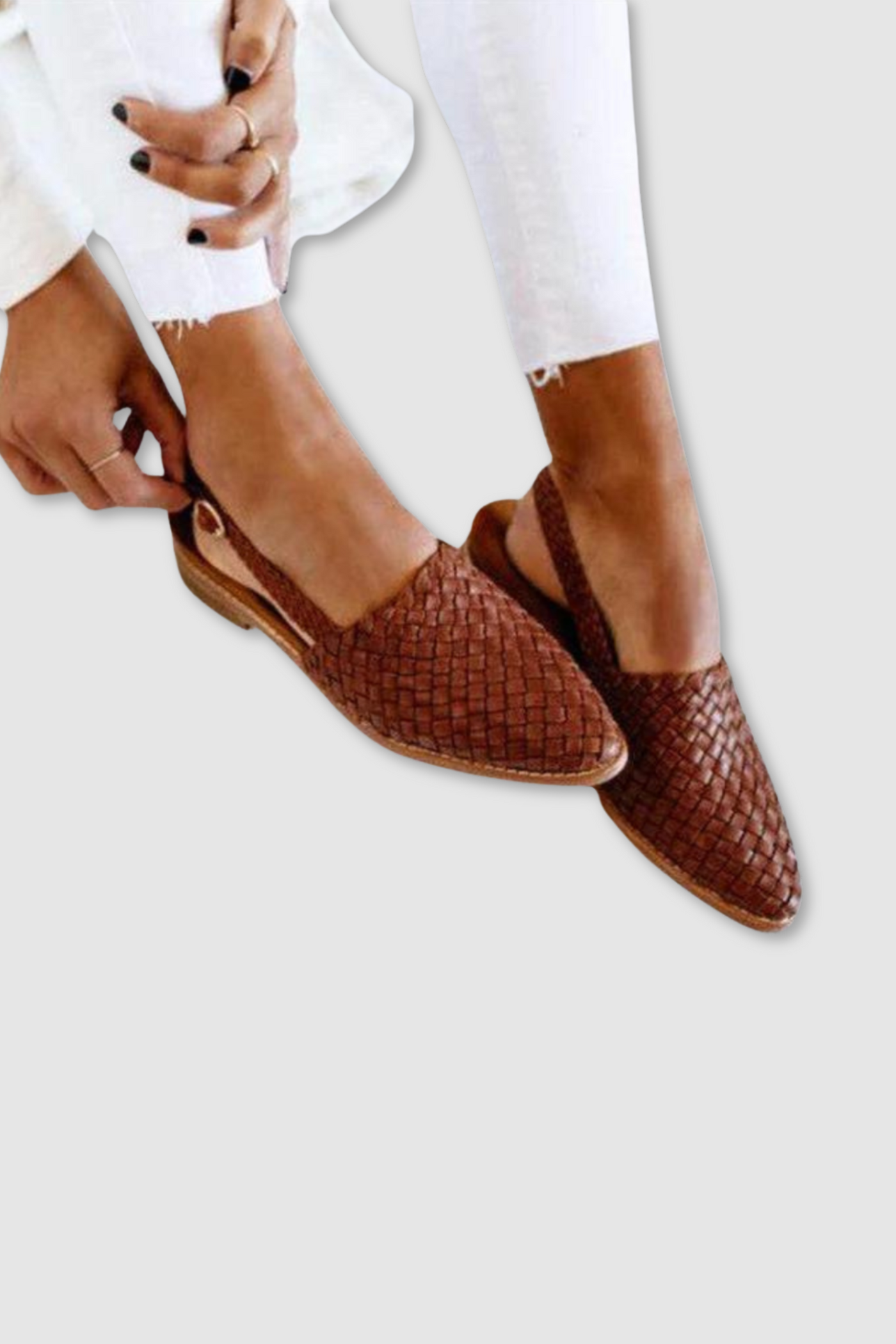 Honoria - Elegante slingback de tela