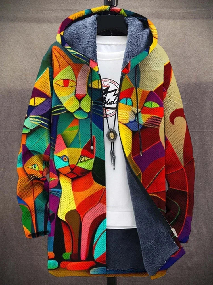 Anna - Chaqueta con estampado de gato