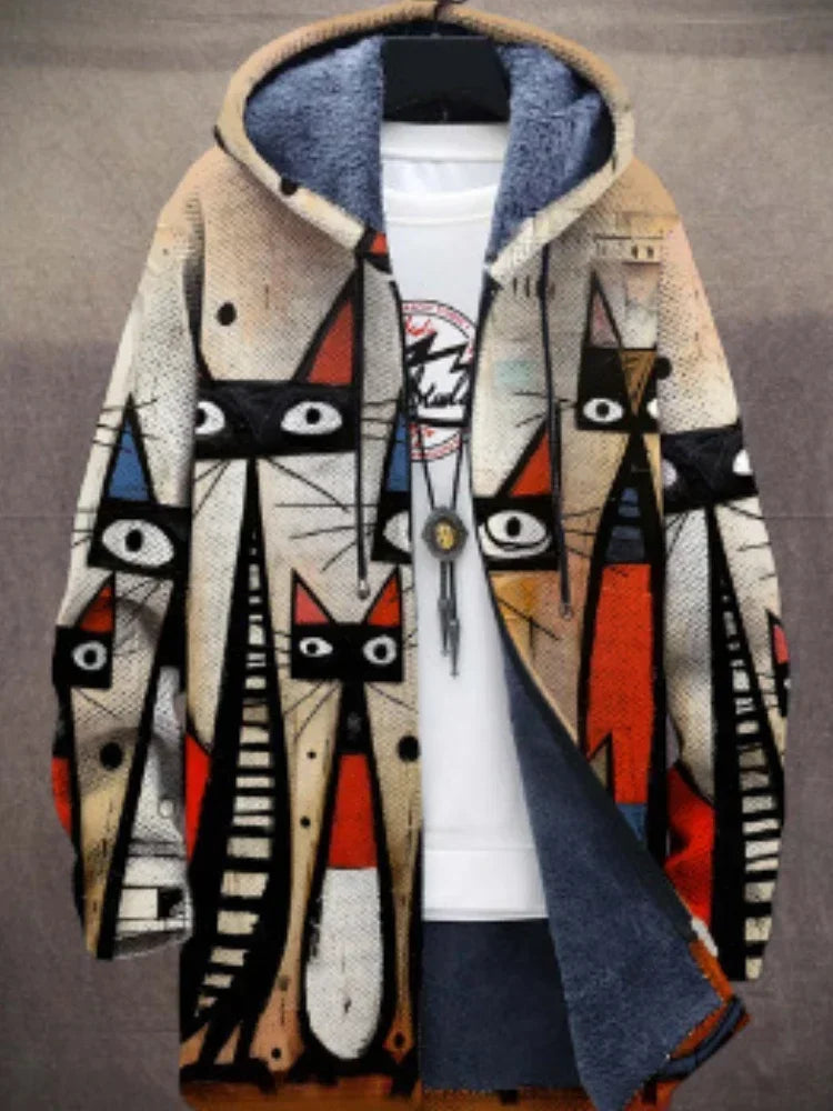 Anna - Chaqueta con estampado de gato