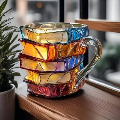 Taza con libro | Taza con libro pintado