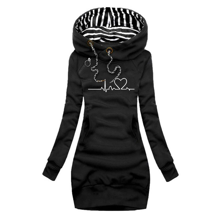 Camila | vestido jersey estampado heartbeat
