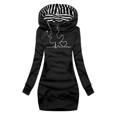 Camila | vestido jersey estampado heartbeat