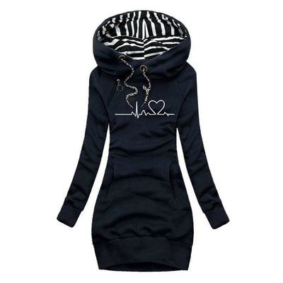 Camila | vestido jersey estampado heartbeat