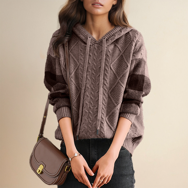 Leonie | Suéter Jacquard con Capucha