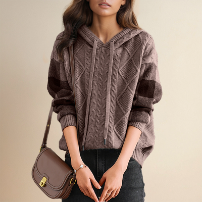 Leonie | Suéter Jacquard con Capucha