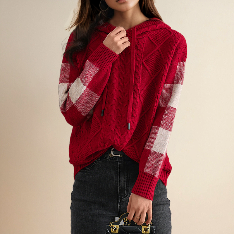 Leonie | Suéter Jacquard con Capucha