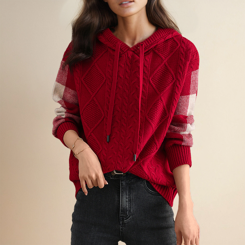 Leonie | Suéter Jacquard con Capucha