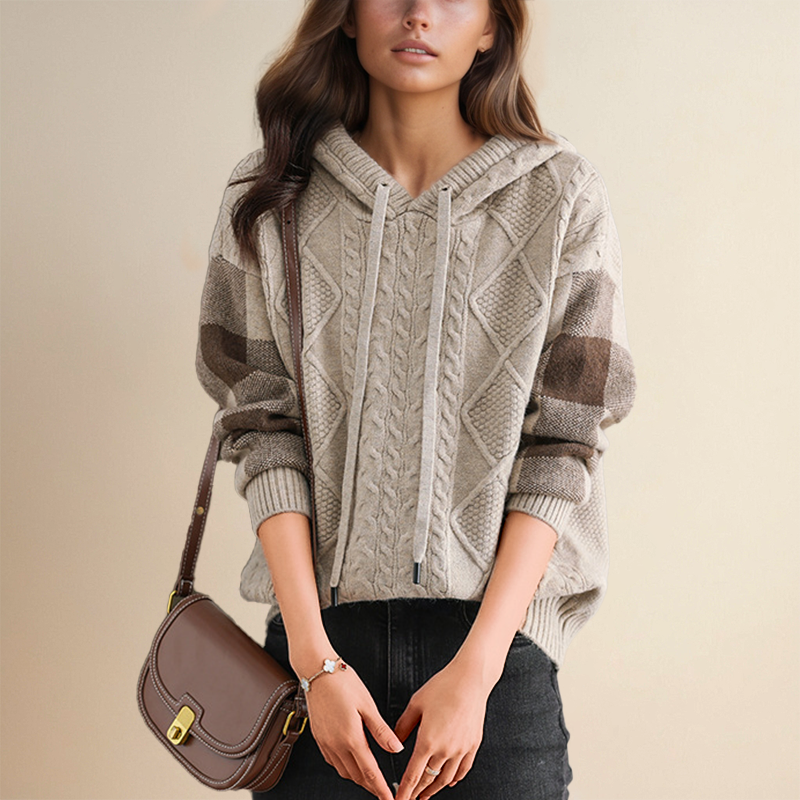 Leonie | Suéter Jacquard con Capucha