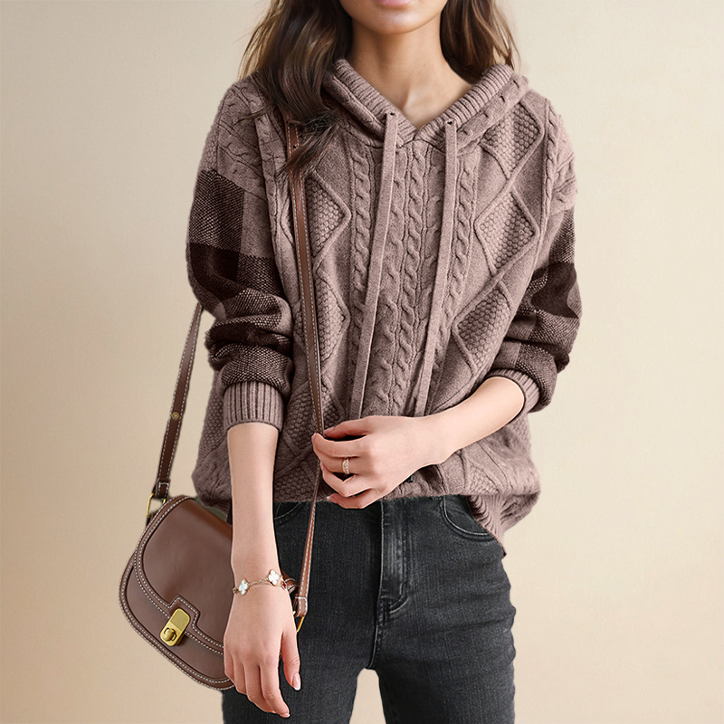 Leonie | Suéter Jacquard con Capucha