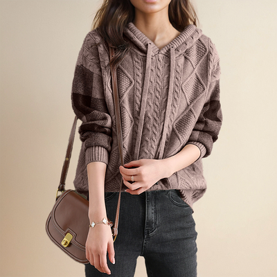 Leonie | Suéter Jacquard con Capucha