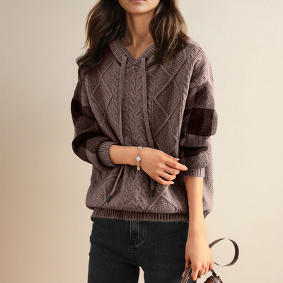 Leonie | Suéter Jacquard con Capucha