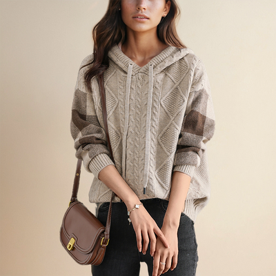Leonie | Suéter Jacquard con Capucha