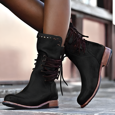 Annia – Botas de cuero con cordones