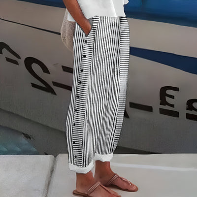 Diana - Pantalones de lino ligero