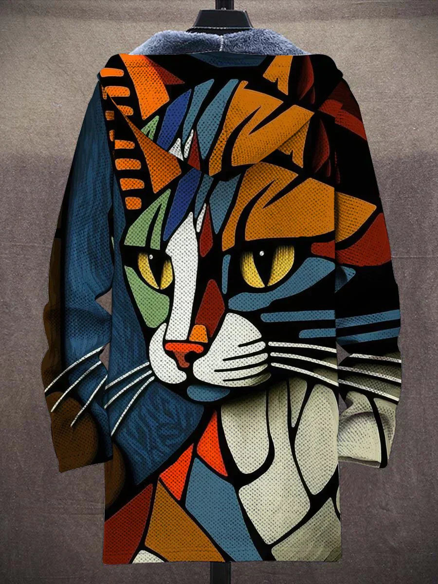 Anna - Chaqueta con estampado de gato