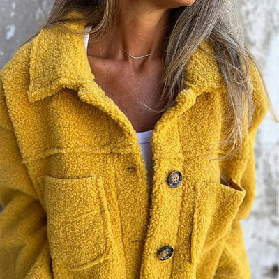 Dion - Chaqueta corta de lana con solapas