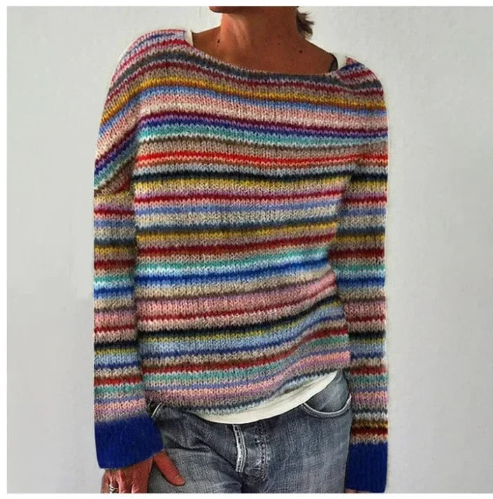 Brigitte | Pull Imprimé Chic Suéter